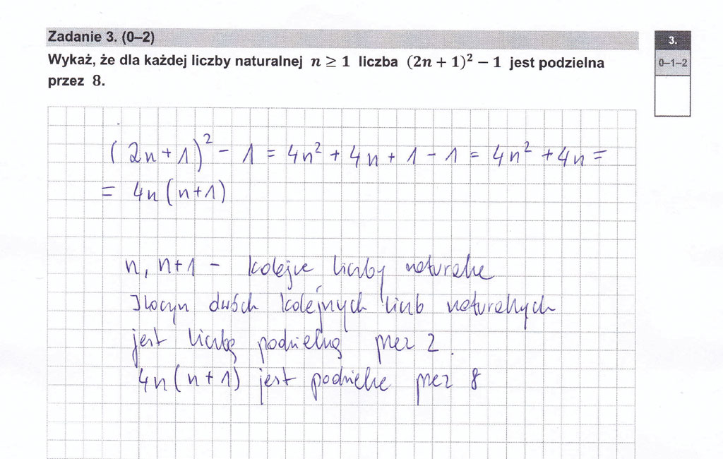 matura 2023 matematyka odpowiedzi zadanie 3